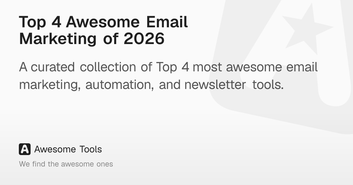 Top 4 Awesome Email Marketing of 2026