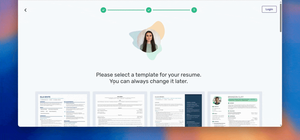 Enhancv AI improvements showing content enhancement and optimization suggestions