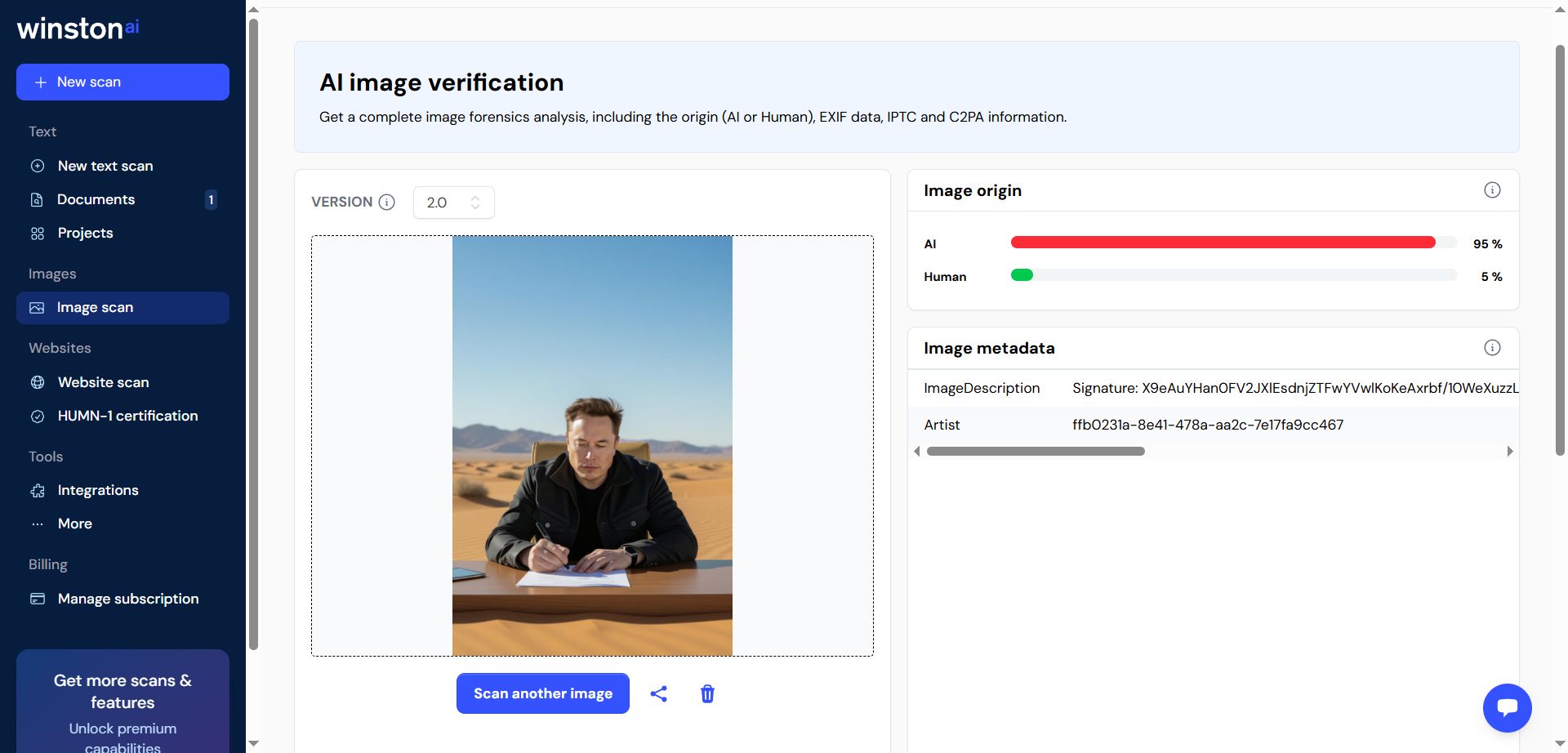 Originality.ai interface