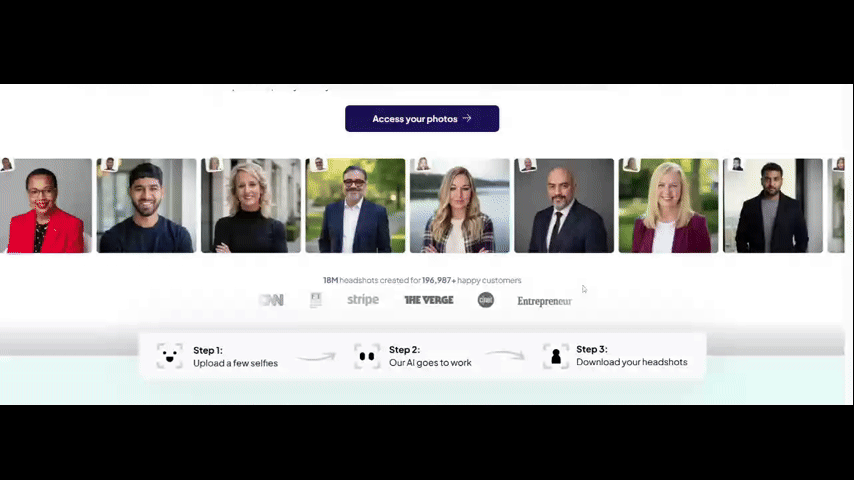 HeadshotPro interface