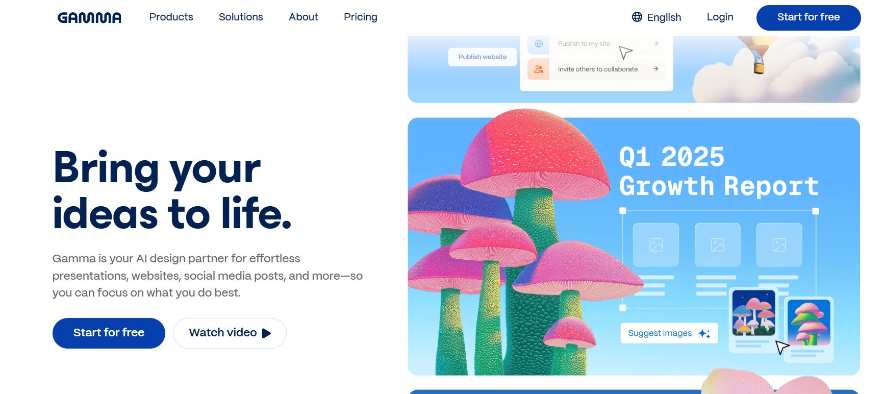 Slidesgo AI interface